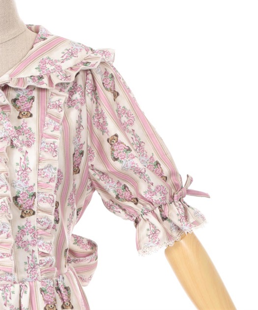 RosyBear柄ワンピース【Web限定商品】【期間限定販売 RosyBear柄ワンピース【Web限定商品】【期間限定販売