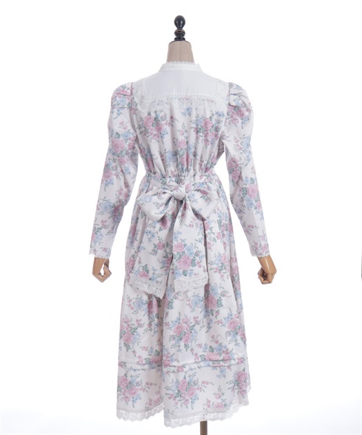 クラシカルローズ柄ワンピース【受注生産】 | Chalmiere | axes femme