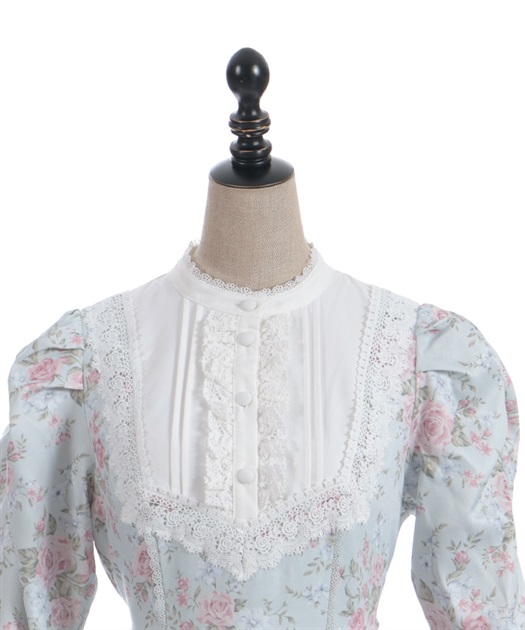 クラシカルローズ柄ワンピース【受注生産】 | Chalmiere | axes femme