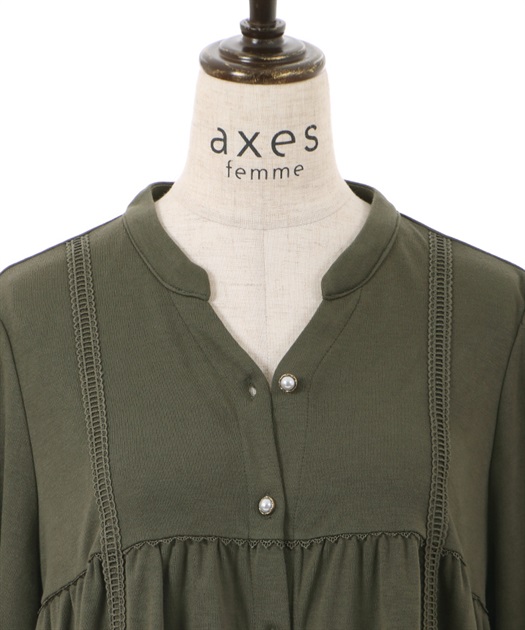 レース切替カットワンピース | outlet | axes femme online shop レース切替カットワンピース | outlet | axes femme online shop