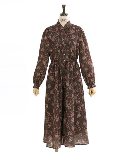 レース襟付き花柄ワンピース | outlet | axes femme online shop レース襟付き花柄ワンピース | outlet | axes femme online shop