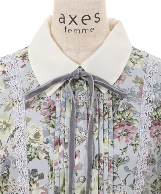 クラシカルフラワーワンピース | outlet | axes femme online shop クラシカルフラワーワンピース | outlet | axes femme online shop
