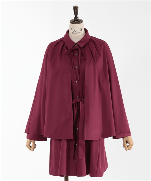 ロングケープセットミニワンピース | outlet | axes femme ロングケープセットミニワンピース | outlet | axes femme