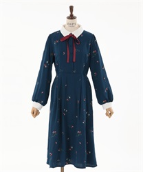 ブロッキングベリー刺繍ワンピース | outlet | axes femme