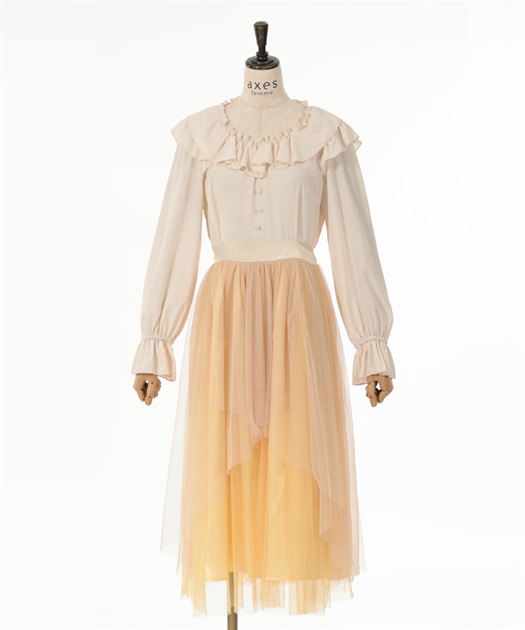 ハイウエストチュールワンピース | outlet | axes femme online shop ハイウエストチュールワンピース | outlet | axes femme online shop
