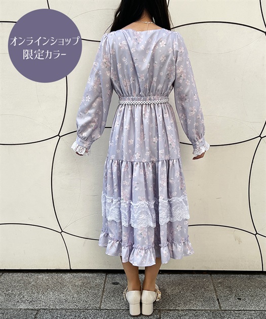 Cloth＆Cross ハグオーワー ジョーゼットティアードワンピース