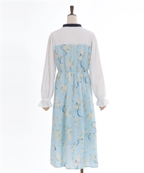 ミモザ柄クロスタイワンピース | レディース服・レディース ミモザ柄クロスタイワンピース | レディース服・レディース