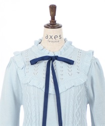 ヨーク切替リボンニットワンピ | axes femme | axes femme ヨーク切替リボンニットワンピ | axes femme | axes femme
