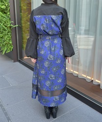 バルーンスリーブフラワーワンピース | レディース服 バルーンスリーブフラワーワンピース | レディース服