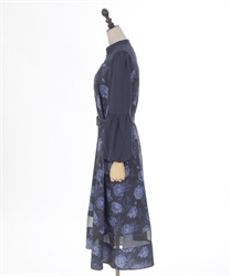 バルーンスリーブフラワーワンピース | レディース服 バルーンスリーブフラワーワンピース | レディース服