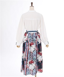axes femme（アクシーズファム）の「菊柄ワンピース（ワンピース