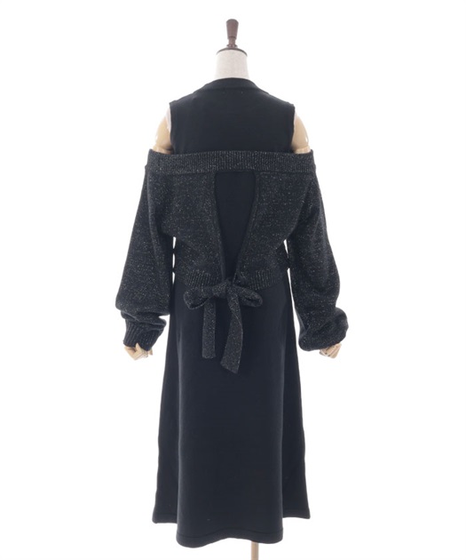 ラメカーデ×ニットワンピースセット | axes femme | axes femme