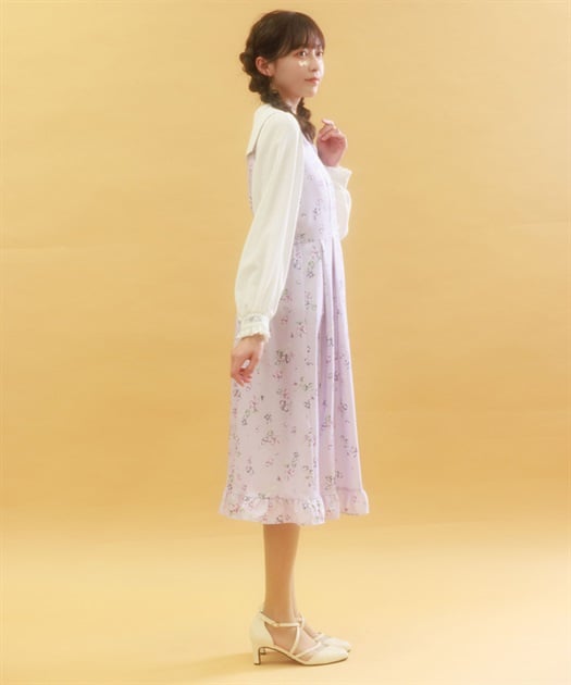 すみれ柄セーラー襟ワンピース | axes femme | axes femme すみれ柄セーラー襟ワンピース | axes femme | axes femme