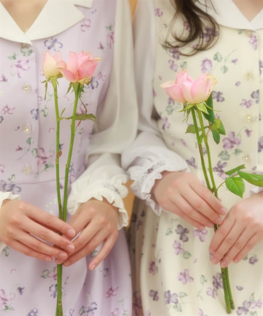 すみれ柄セーラー襟ワンピース | axes femme | axes femme すみれ柄セーラー襟ワンピース | axes femme | axes femme