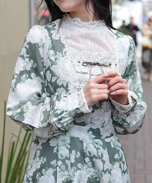 ブルームフラワー柄ワンピース | axes femme | axes femme ブルームフラワー柄ワンピース | axes femme | axes femme