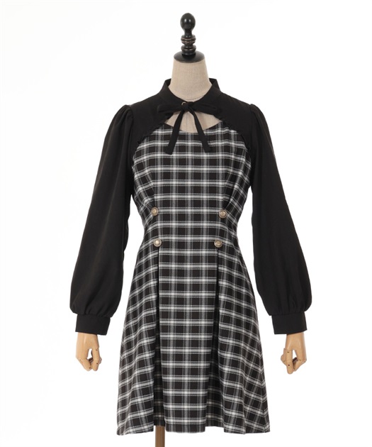 カットアウトデザインミニワンピース | outlet | axes femme カットアウトデザインミニワンピース | outlet | axes femme