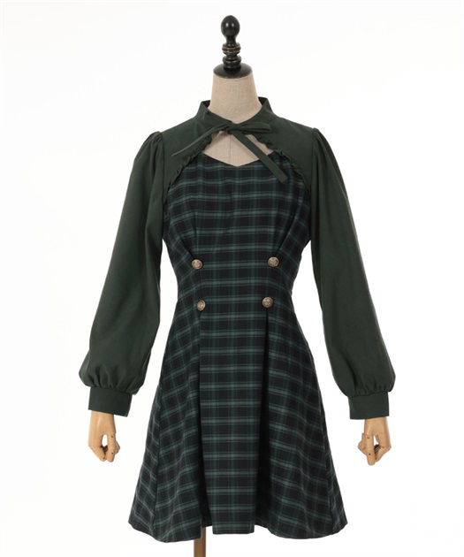 カットアウトデザインミニワンピース | outlet | axes femme
