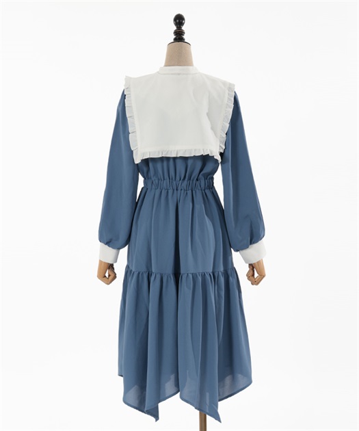 チャイナボタン刺繍襟付ワンピース | outlet | axes femme チャイナボタン刺繍襟付ワンピース | outlet | axes femme