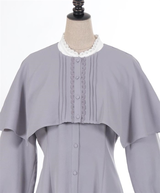 ケープ付ロングシスターワンピース | 衣料 | axes femme online shop ケープ付ロングシスターワンピース | 衣料 | axes femme online shop