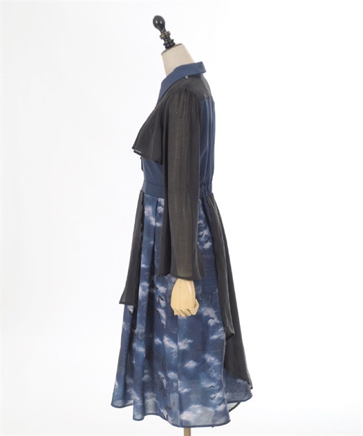 ダークロマンスバイカラーワンピース | レディース服