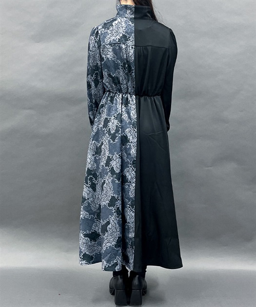 スネークダマスクワンピース | POETIQUE | axes femme online shop スネークダマスクワンピース | POETIQUE | axes femme online shop