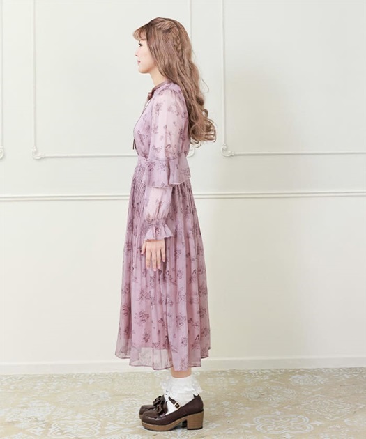 フラワーキャットロングワンピース | POETIQUE | axes femme