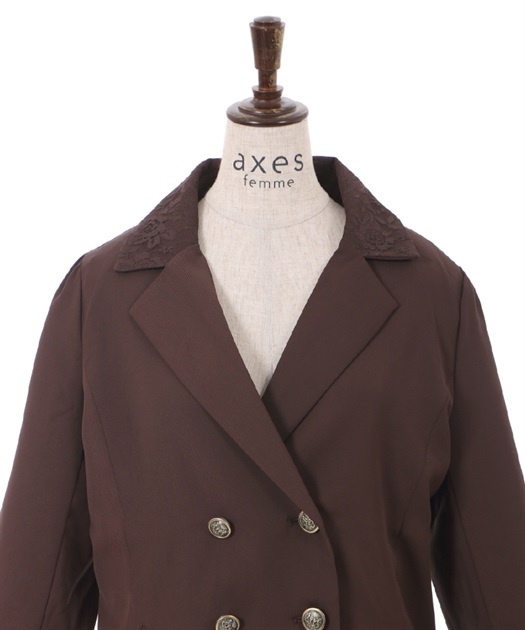 レースフリルケープジャケット | POETIQUE | axes femme online shop
