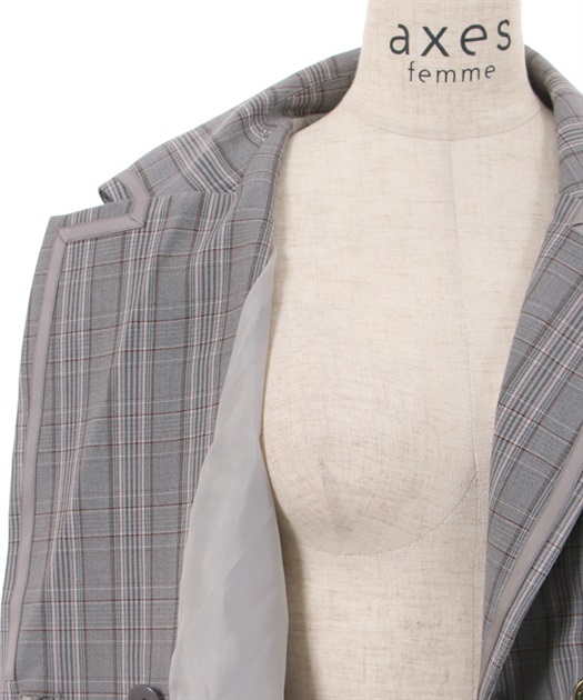 ライン使いダブルボタンジャケット | outlet | axes femme