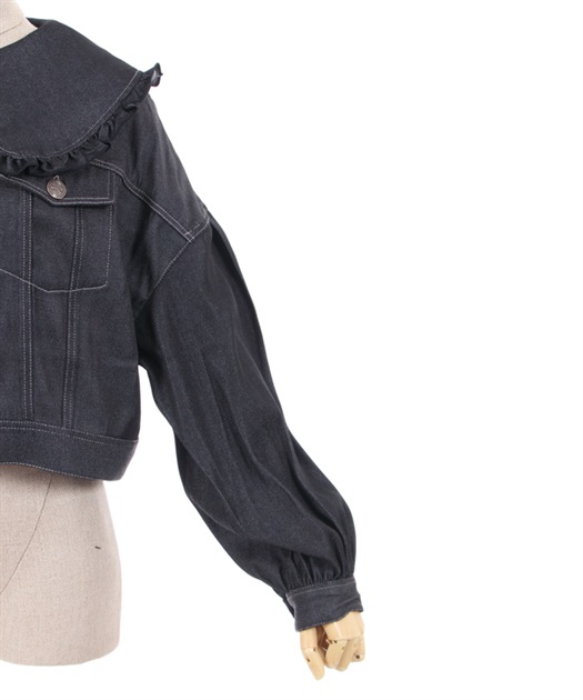 ビッグ襟ショートブルゾン | outlet | axes femme online shop ビッグ襟ショートブルゾン | outlet | axes femme online shop