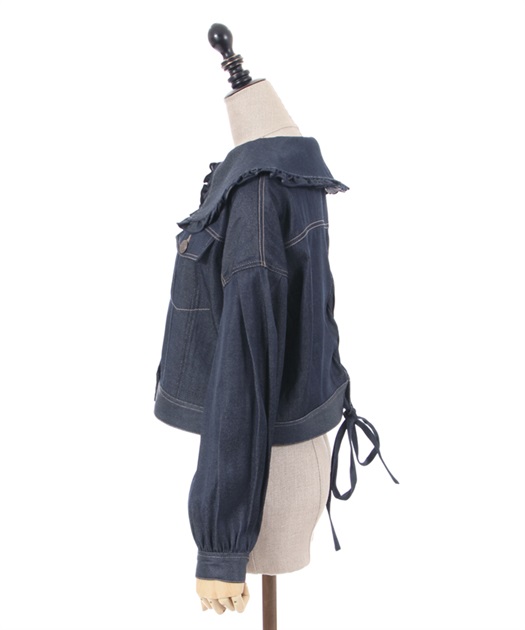 ビッグ襟ショートブルゾン | outlet | axes femme online shop ビッグ襟ショートブルゾン | outlet | axes femme online shop