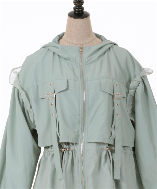 ミリタリーフーディーブルゾン | POETIQUE | axes femme online shop
