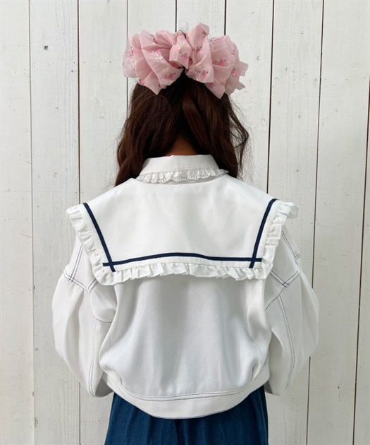 セーラー襟ショートブルゾン【期間限定価格】 | outlet | axes セーラー襟ショートブルゾン【期間限定価格】 | outlet | axes