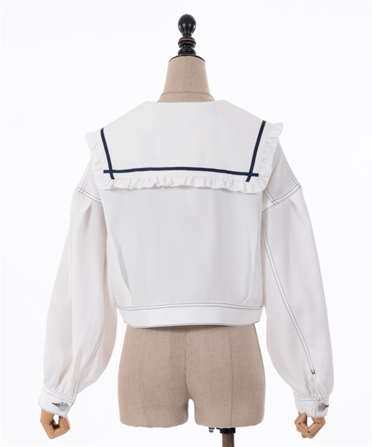 セーラー襟ショートブルゾン | outlet | axes femme online shop セーラー襟ショートブルゾン | outlet | axes femme online shop