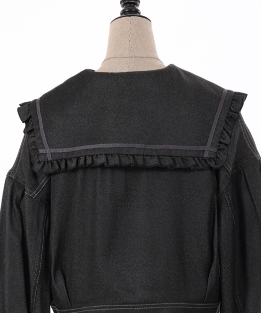 セーラー襟ショートブルゾン | outlet | axes femme online shop セーラー襟ショートブルゾン | outlet | axes femme online shop