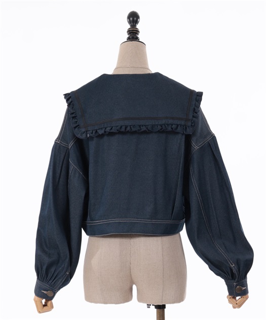 セーラー襟ショートブルゾン | outlet | axes femme online shop セーラー襟ショートブルゾン | outlet | axes femme online shop