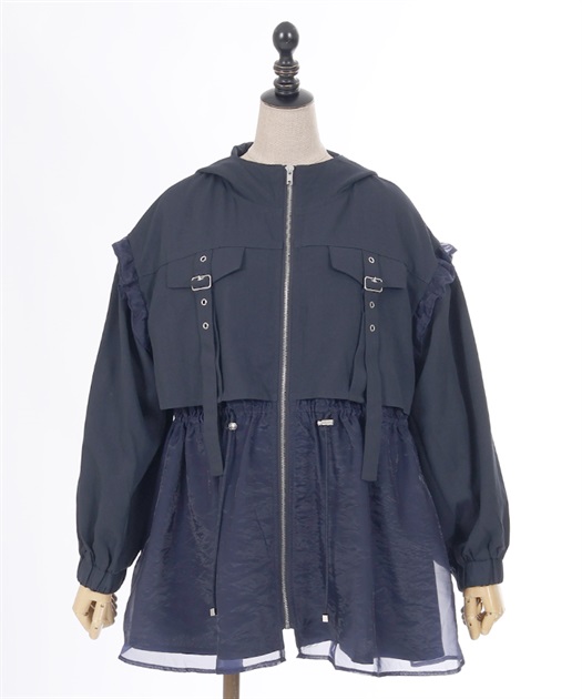 ミリタリーフーディーブルゾン | 衣料 | axes femme online shop