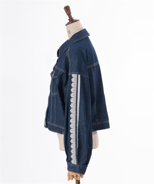 レース×ラインデニムジャケット【期間限定価格】 | outlet レース×ラインデニムジャケット【期間限定価格】 | outlet