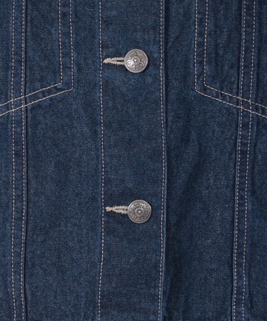 レース×ラインデニムジャケット【期間限定価格】 | outlet