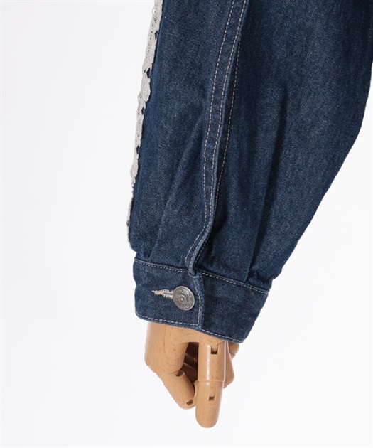 レース×ラインデニムジャケット【期間限定価格】 | outlet