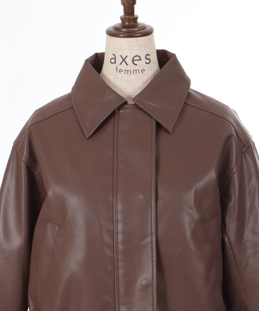 襟付フライトジャケット | outlet | axes femme online shop 襟付フライトジャケット | outlet | axes femme online shop