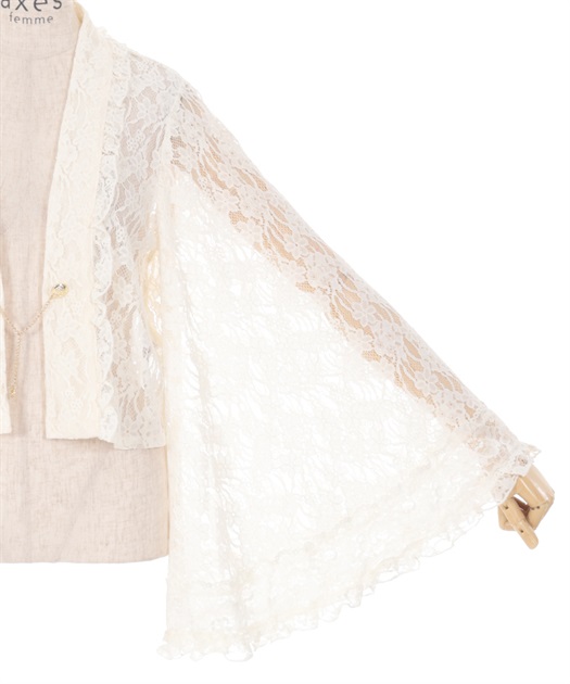 チェーン付き総レースボレロ | outlet | axes femme online shop チェーン付き総レースボレロ | outlet | axes femme online shop