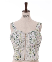 フルールPTジップ付ビスチェ | outlet | axes femme online shop