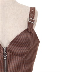 ベルトデザインジップビスチェ | 衣料 | axes femme online shop ベルトデザインジップビスチェ | 衣料 | axes femme online shop