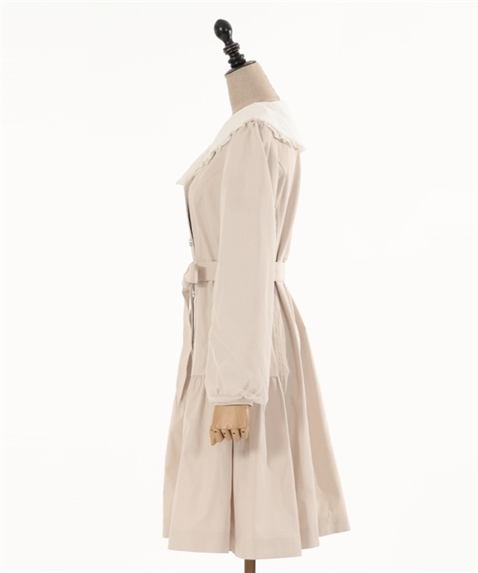 フリル襟ガーリートレンチ | outlet | axes femme online shop フリル襟ガーリートレンチ | outlet | axes femme online shop