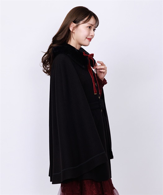 ファー襟付ケープコート | レディース服・レディース ファー襟付ケープコート | レディース服・レディース
