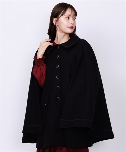 ファー襟付ケープコート | outlet | axes femme online shop ファー襟付ケープコート | outlet | axes femme online shop