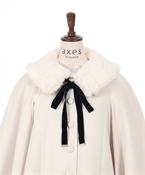 ファー襟付ケープコート | outlet | axes femme online shop ファー襟付ケープコート | outlet | axes femme online shop