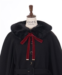 ファー襟付ケープコート | outlet | axes femme online shop ファー襟付ケープコート | outlet | axes femme online shop