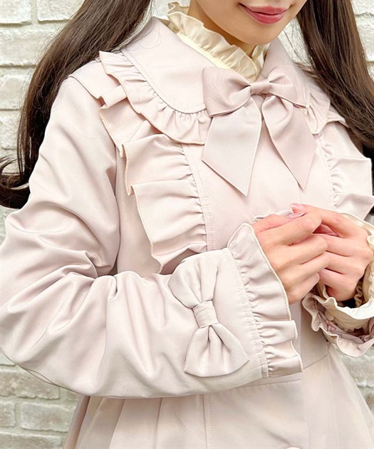 ガーリーリボントレンチコート | レディース服・レディース ガーリーリボントレンチコート | レディース服・レディース