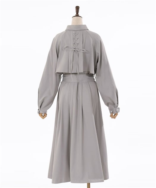後レースアップトレンチコート | outlet | axes femme online shop 後レースアップトレンチコート | outlet | axes femme online shop